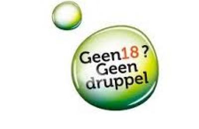 geen 18 geen druppel